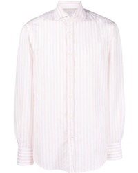 Brunello Cucinelli Stripe Print Long Sleeve Shirt