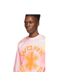 032c Pink Cosmic Workshop Long Sleeve T Shirt