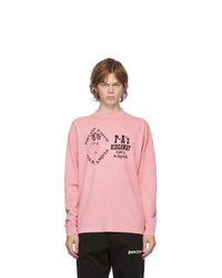 Palm Angels Pink Gd Exotic Long Sleeve T Shirt