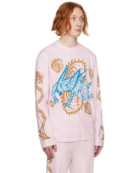 Charles Jeffrey Loverboy Pink Graphic Long Sleeve T Shirt