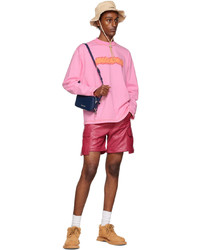 Jacquemus Pink Le Papier Le T Shirt Pate Modeler Long Sleeve T Shirt