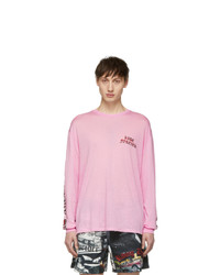 Adaptation Pink Logo Long Sleeve T Shirt