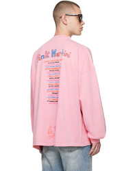 Balenciaga Pink Pink Martini Edition Long Sleeve T Shirt