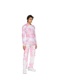 Phlemuns Pink Print Long Sleeve T Shirt