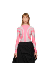 Paula Canovas Del Vas Pink Stretch Long Sleeve T Shirt