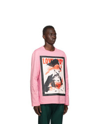 Charles Jeffrey Loverboy Pink Wink Long Sleeve T Shirt