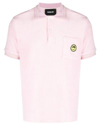 BARROW Towelling Finish Logo Print Polo Shirt