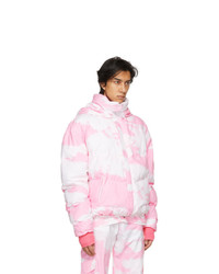 Phlemuns Pink Hooded Puffer Jacket