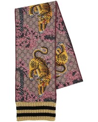 Gucci Tiger Cub Printed Wool Scarf