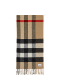 Burberry Pink Check And Monogram Scarf