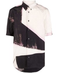 Alexander McQueen Brushstroke Hawaiian Short Sleeve Shirt