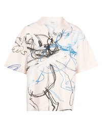 DOMREBEL Graffiti Print Short Sleeve Shirt