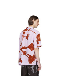 Paul Smith Pink And Red Floral Camp Shirt