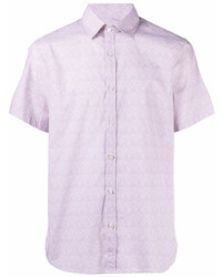Canali Short Sleeved Button Up Shirt