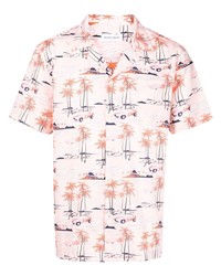 Maison Labiche Tropical Cars Print Short Sleeve Shirt