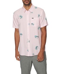 O'Neill Tropo Palms Short Sleeve Button Up Shirt In Haze At Nordstrom