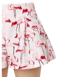RED Valentino Flamingo Printed Faille Shorts