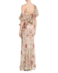 Alexander McQueen Printed Silk Dress