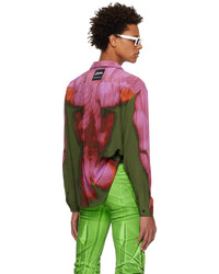 Y/Project Pink Green Jean Paul Edition Shirt