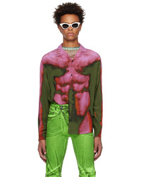 Y/Project Pink Green Jean Paul Edition Shirt