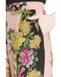 Etro Largo Floral Print Silk Pants