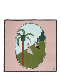 Loewe Pink Ken Price Edition Silk Easter Island Scarf