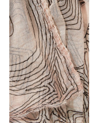 Faliero Sarti Printed Cotton Scarf With Silk