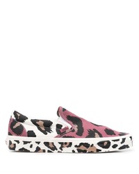 Pink Print Slip-on Sneakers