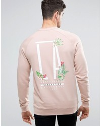 Asos Sweatshirt With La Tropical Floral Print