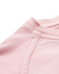 Haider Ackermann Twill Panelled Printed Cotton Jersey Sweatshirt