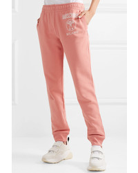 Moschino Printed Cotton Jersey Track Pants