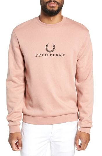 fred perry embroidered logo sweatshirt