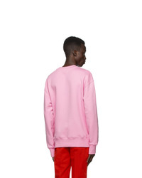 SSENSE WORKS Jeremy O Harris Pink Rose Sweatshirt