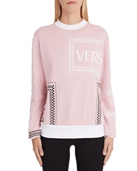 Versace First Line Logo Pattern Sweatshirt