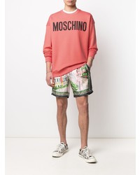 Moschino Logo Print Crew Neck Sweatshirt