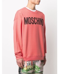 Moschino Logo Print Crew Neck Sweatshirt