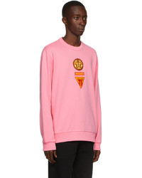 Burberry Pink Badge Appliqu Sweatshirt