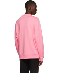 Burberry Pink Badge Appliqu Sweatshirt