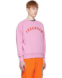 Icecream Pink Cotton Sweatshirt