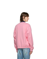 Gucci Pink Logo Cat Sweatshirt