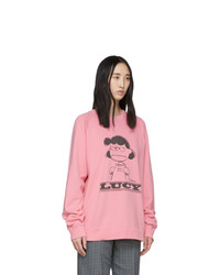 Marc Jacobs Pink Peanuts Edition Lucy Sweatshirt