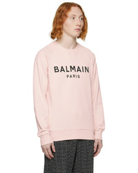 Balmain Pink Printed Sweatshirt