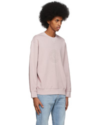 Brunello Cucinelli Pink Techno Cotton Print Sweatshirt