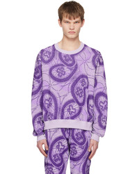 Needles Purple Jacquard Sweatshirt