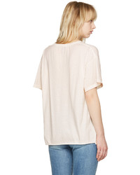 Saint Laurent Pink Usa T Shirt