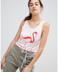 Blend She Caraz Flamingo Print Vest