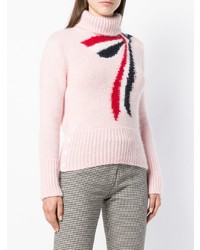 Thom Browne Bow Pattern Fitted Sweater