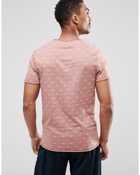 Selected Homme Print V Neck T Shirt