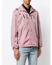 Valentino Vltn Printed Hooded Jacket