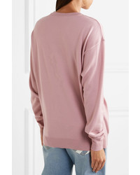 Moschino Appliqud Wool Sweater Pink